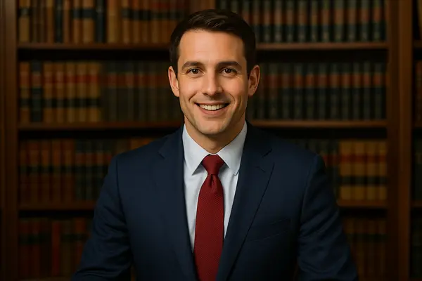 a young lawyer smiling at the camera a young lawyer smiling at the camera